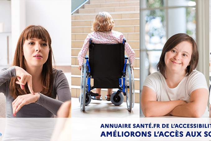 Annuaire santé.fr de l'accessibilité des cabinets : améliorons l'accès aux soins pour tous.